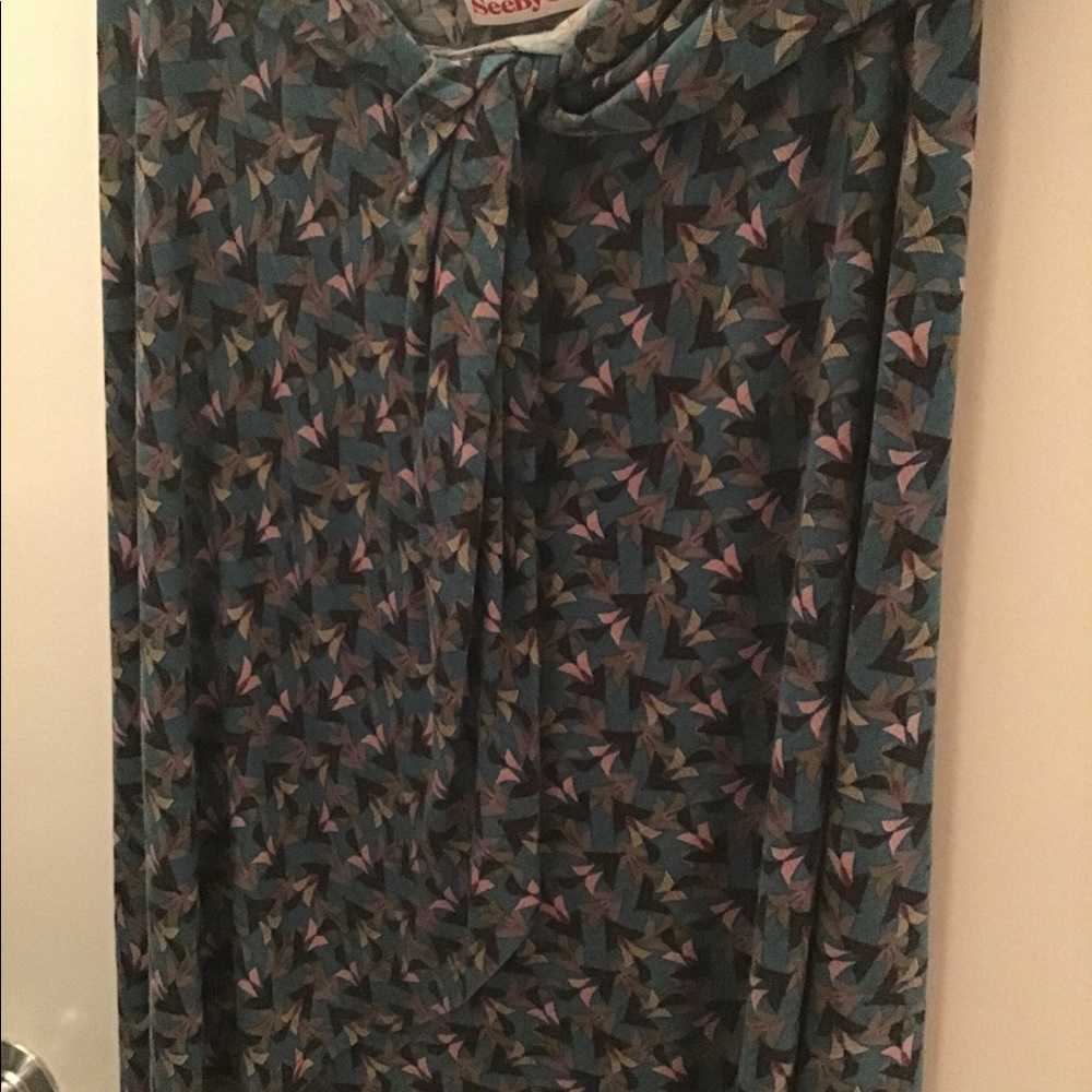 See by Chloe faux wrap skirt
